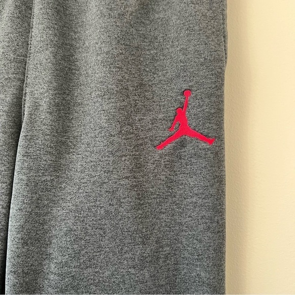 Jordan Dark Gray & Red Jogger Sweatpants - Picture 3 of 5